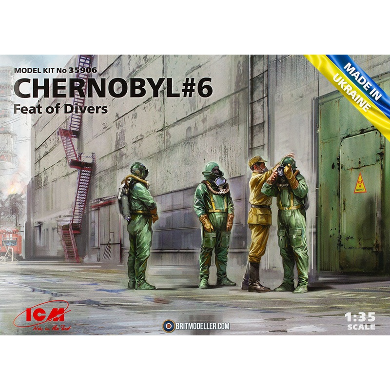 ICM 35906 1/35 Chernobyl #6 Feat of Divers (4 Figures)