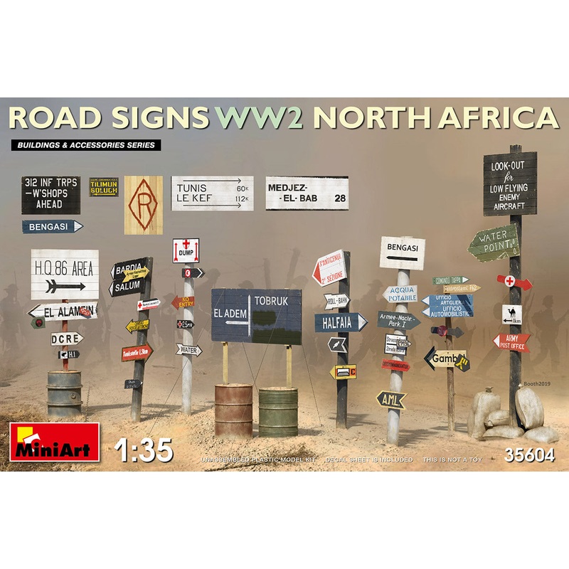 MiniArt 35604 1/35 Road Signs WWII (N. Africa)