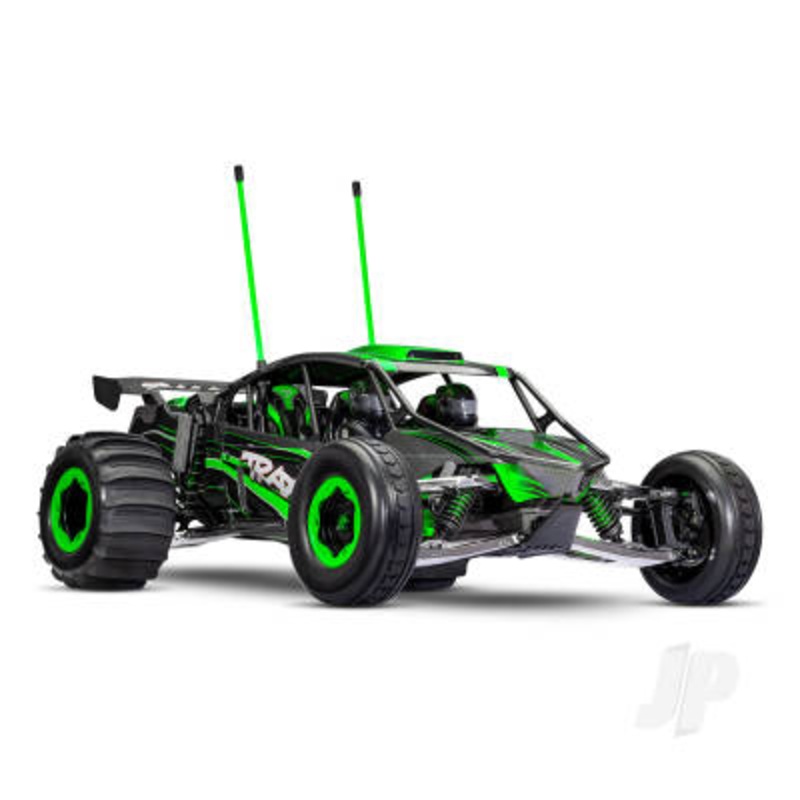 Traxxas Funco Motorsports Pro Scale 8S 2WD Electric Sand Car - Green (+TQi 2-ch - VXL-8s - Velineon 1200XL - TSM - Replica Clipless Body)