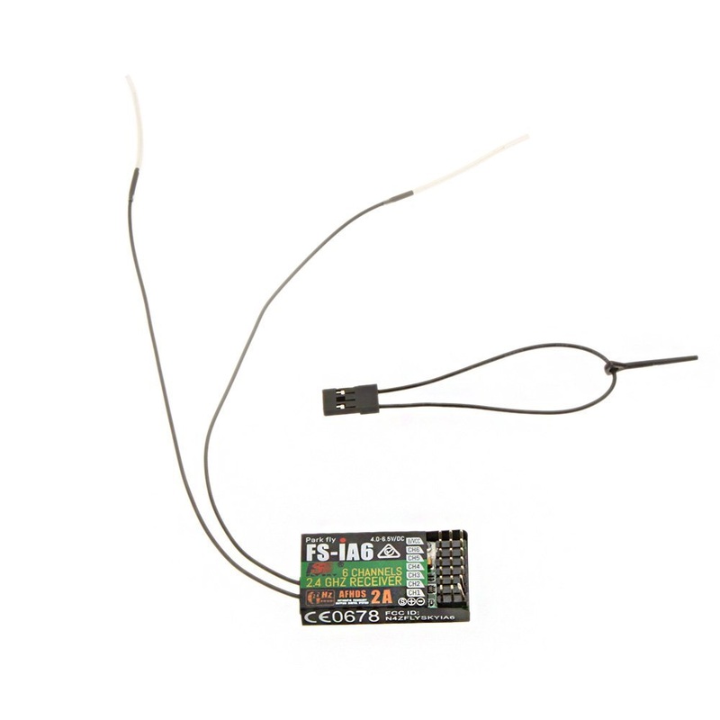 Flysky FS-iA6 2.4G 6 Channel 6CH Remote Control Receiver with Double Antenna for FS i4 i6 i10 GT2E GT2F GT2G Transmitter
