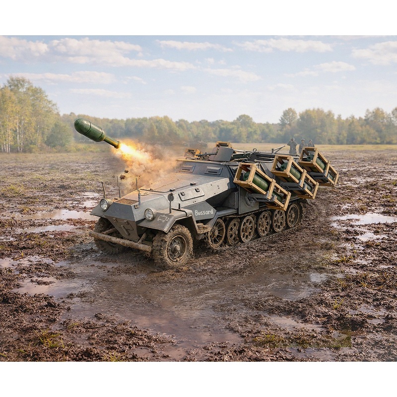 ICM 1/35 Stuka zu Fu Sd.Kfz. 251/1 Ausf.B WWII German MLRS ICM35107