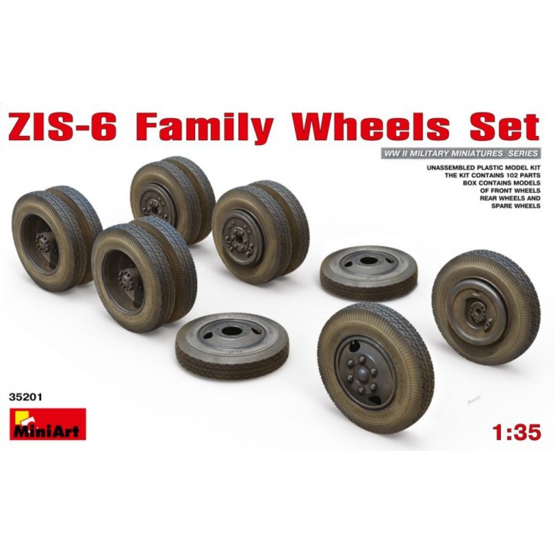 MiniArt 35201 1/35 ZIS-6 Family Wheels Set