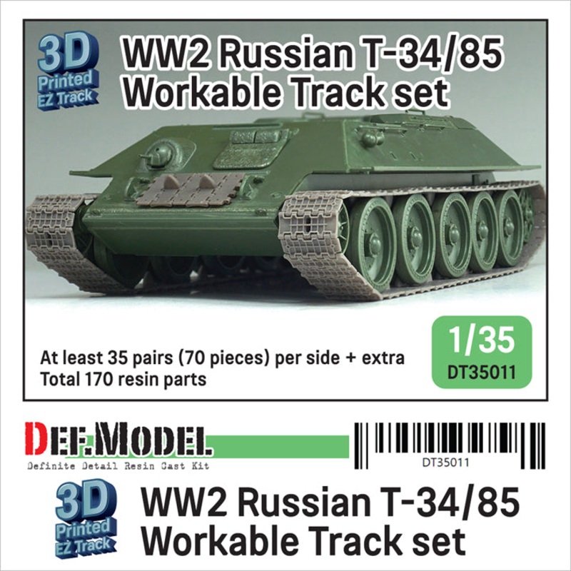 Def Model DT35011 1/35 WW2 Russian T-34/85 Workable Track set (for 1/35 T-34/85 tank)
