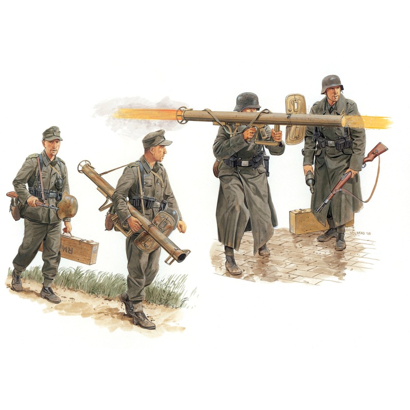 German Anti-Tank Team with Panzerschreck (Gen2) 4 Figures