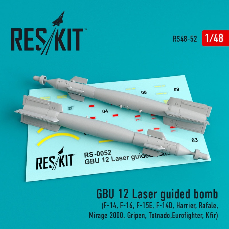 Res/Kit 480052 1/48 GBU-12 Bomb (2 pcs)
