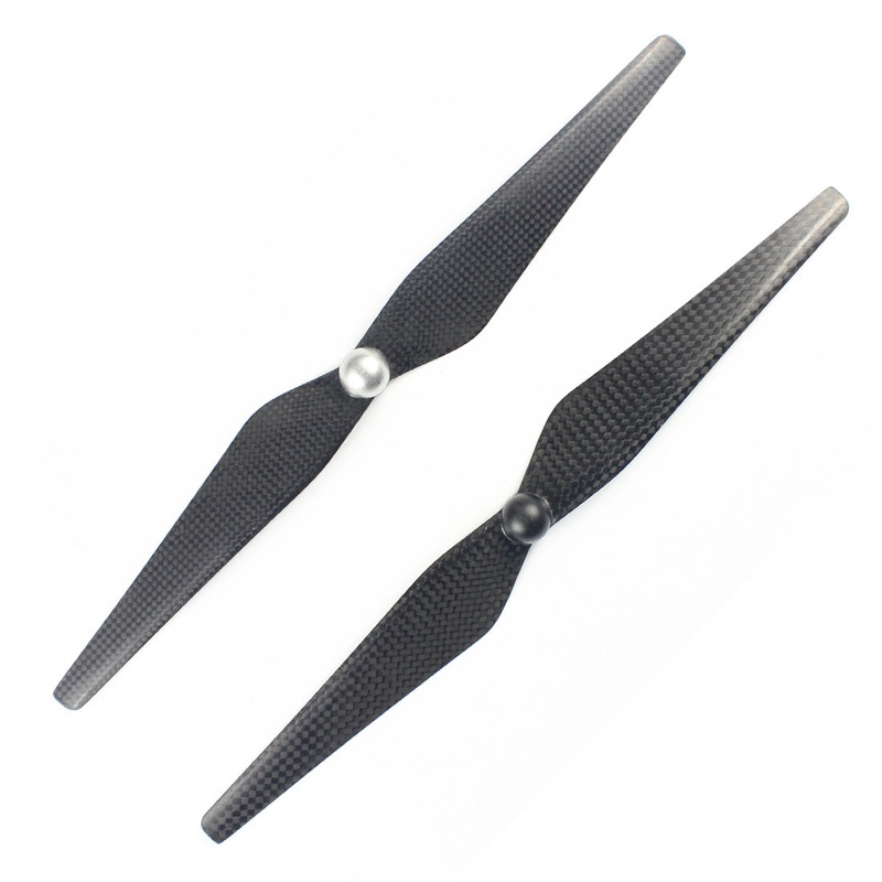 2Pairs 1345 Self-tightening Carbon Fiber Propellers CW CCW Props Self-locking 13*4.5 for DJI Inspire 1 Quadcopter