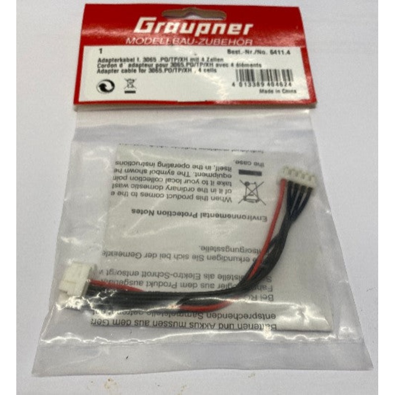 Graupner Adapter Cable - PO/TP/XH - Cells 6411.4