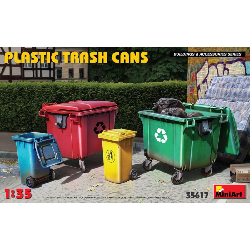 MiniArt 35617 1/35 Plastic Trashcans