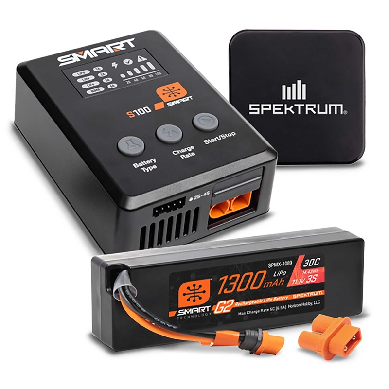 Spektrum Smart Powerstage Bundle: 1300mAh 3S 30C LiPo Battery (IC2) /