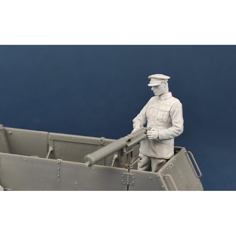 Copper State Models F35029 1/35 Canadian Motor MG Brigade Crewman Checking MG