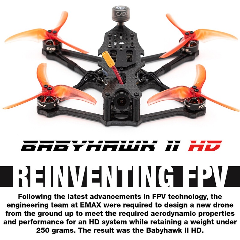 Emax Babyhawk 2 HD 3.5" Micro F4 4in1 ESC For DJI FPV Racing Drone Caddx Polar HD Cam Airplane QuadcopterLower When Check Out BNF Frsky D8 RX