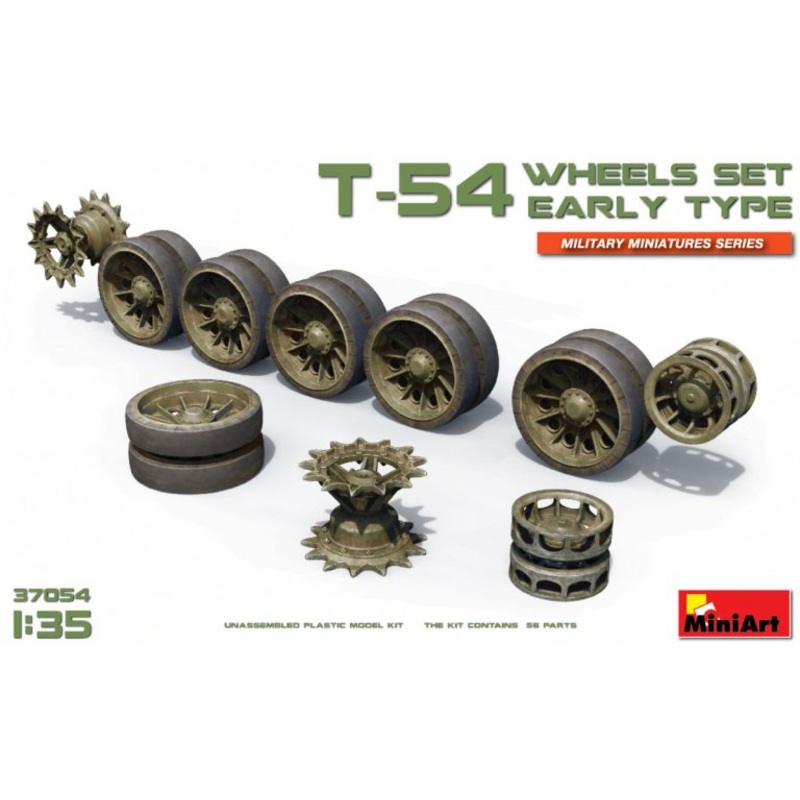 MiniArt 37054 1/35 T-54 Wheels Set Early Type