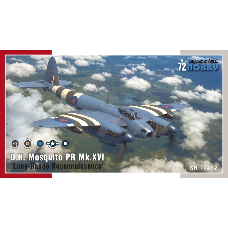 Special Hobby 1/72 D.H. Mosquito PR Mk.XVI - Long Range Reconnaissance Kit 72452