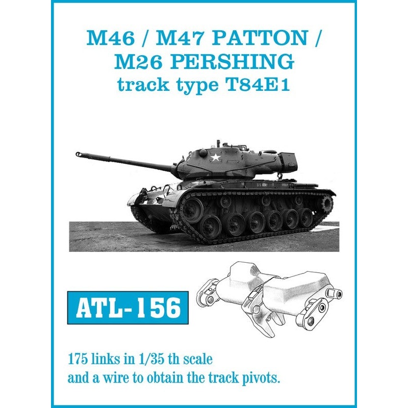 Friulmodel ATL-156 1/35 M46m / M47 PATTON / M26 PERSHING track type T84E1