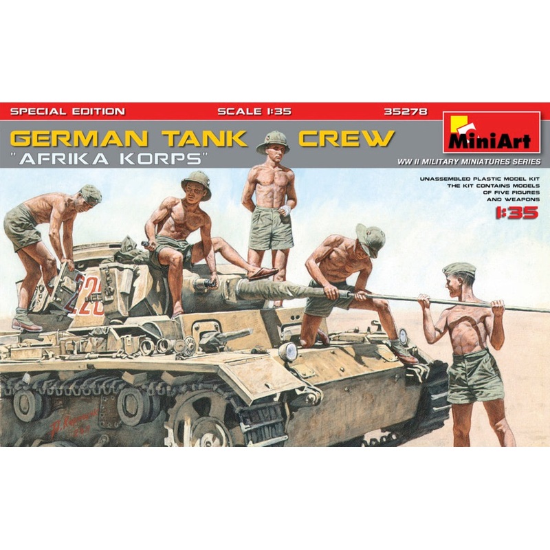MiniArt 35278 1/35 German Tank Crew "Afrika Korps" Special Edition