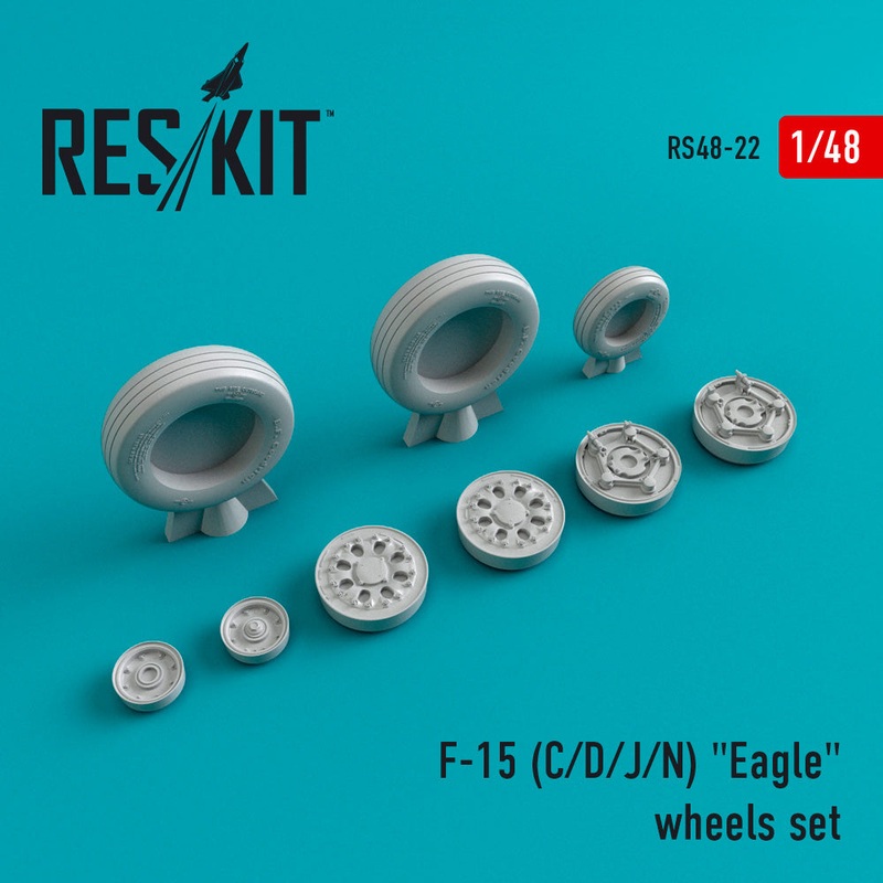 Res/Kit 480022 1/48 F-15 (C/D/J/N) "Eagle" Wheel Set