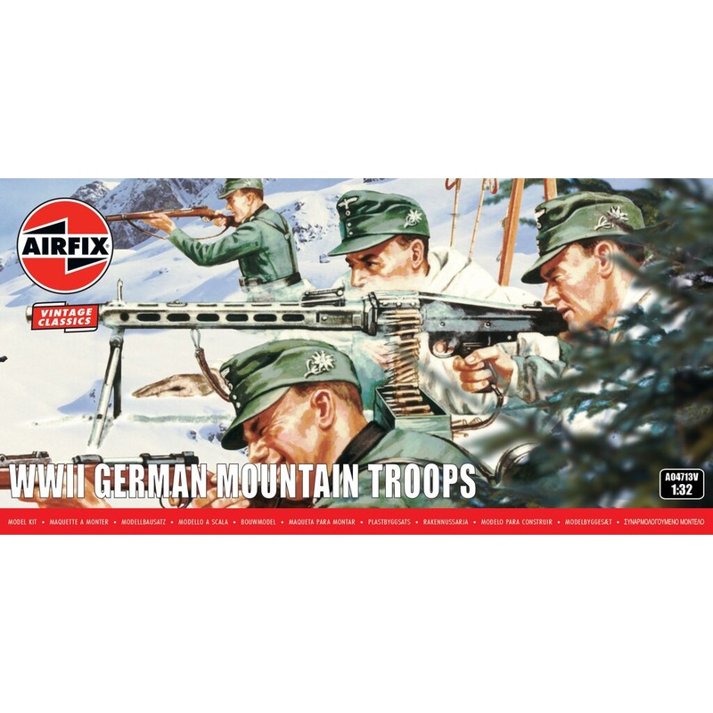 Airfix 1:32 German Mountain Troop Figures A04713V
