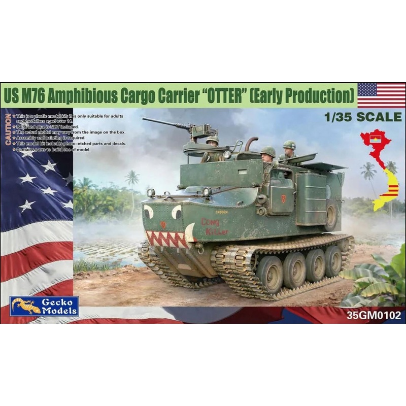 GECKO MODELS 35GM0102 1/35 Gecko Models US M76 Amphibious Cargo Carrier OTTER Early Production
