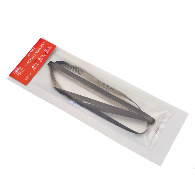 PACK OF 4 AMATI ABRASIVE STRIP FINE