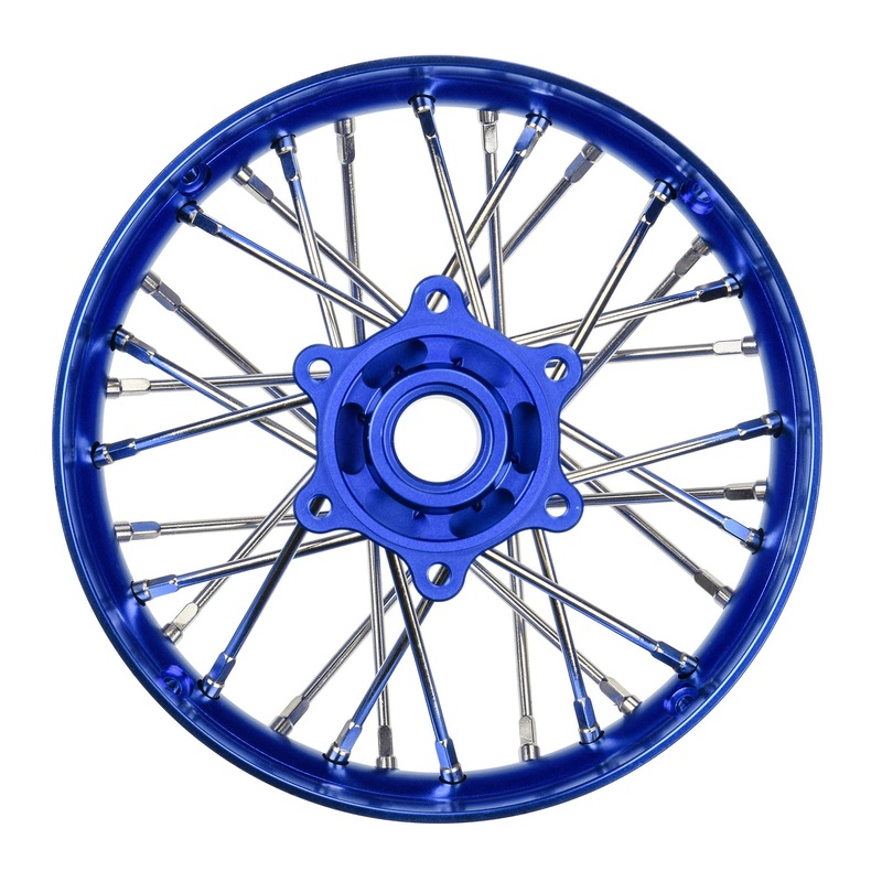 Proline 1/4 Pro-Spec Aluminum V2 Bead Rear Wheel Blue/Blue (1): Prom G-PRO284800T1