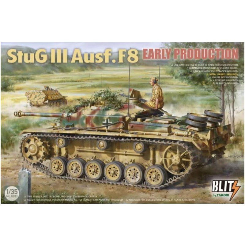 Takom Blitz 8013 1/35 Stug III Ausf. F8 EARLY Production
