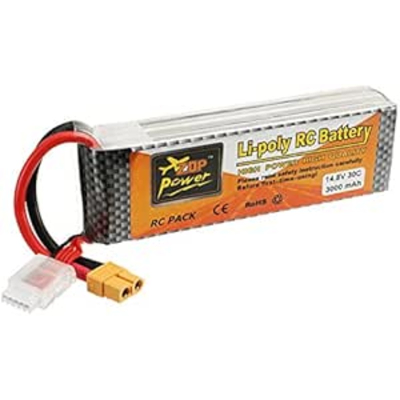 Zop Power 4s 14.8v 3000mAh 30c Lipo - XT60