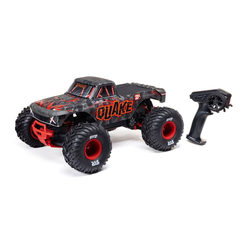 ARRMA 1/10 QUAKE 223S DSC 2WD RTR Brushless Monster Truck - Red -