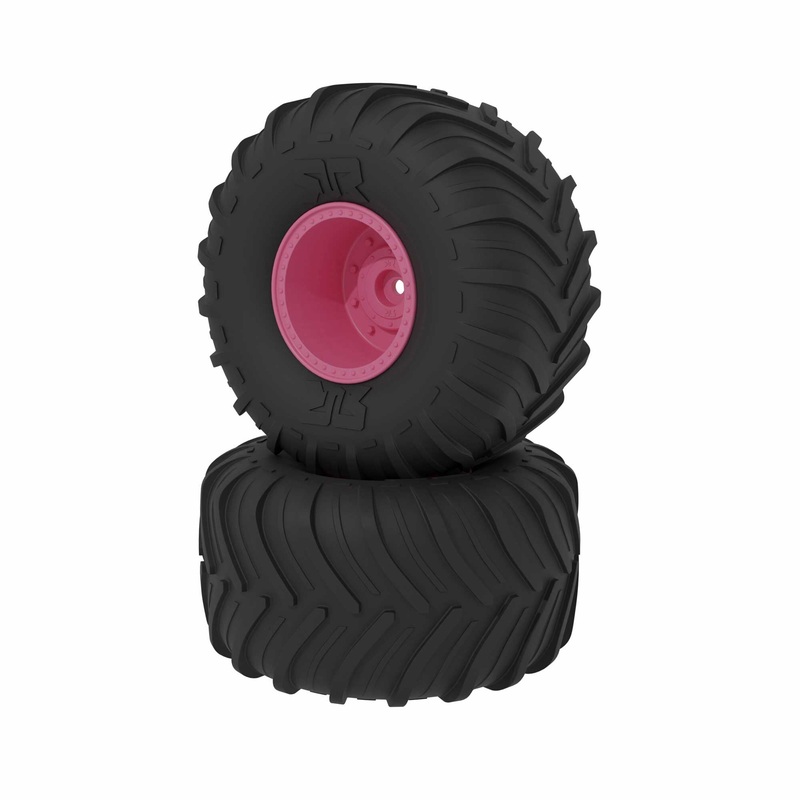 ARRMA dBoots Chevron MT Tire Set Glued Pink