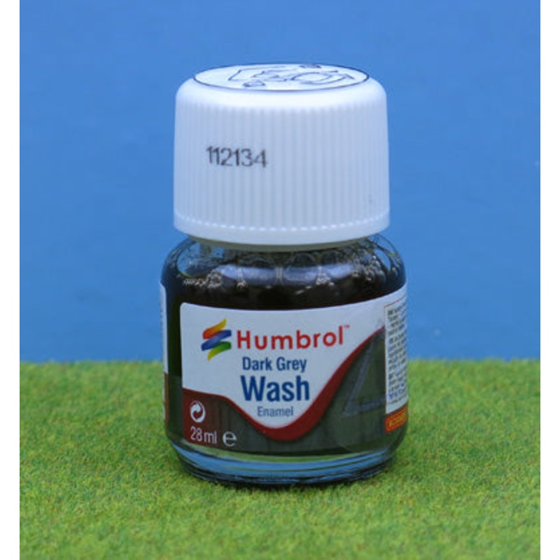 AV0204 HUMBROL ENAMEL WASH DARK GREY 28ML