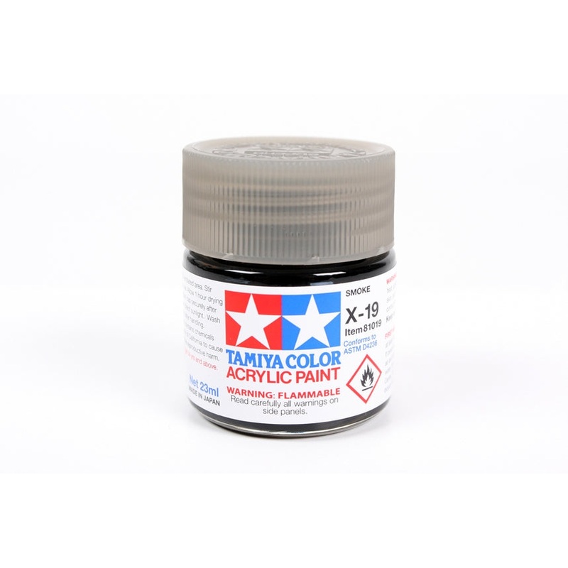 Tamiya 81019 X19 Gloss, Smoke - 23ml