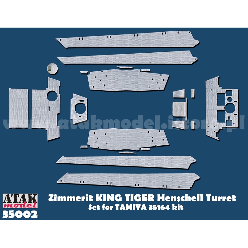 ATAK 35002 1/35 Zimmerit for King Tiger Henschel (Tamiya)