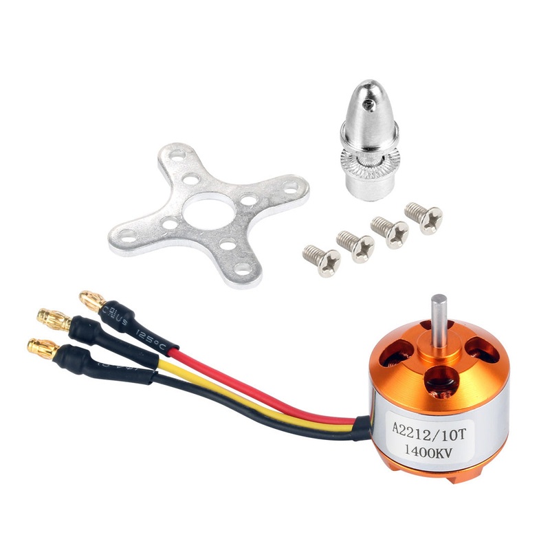 QWinOut A 2212 A2212 1400KV Brushless Outrunner Motor W/ Mount 10T,RC Aircraft/KKmulticopter 4axle Quad copter UFO 1 Pcs