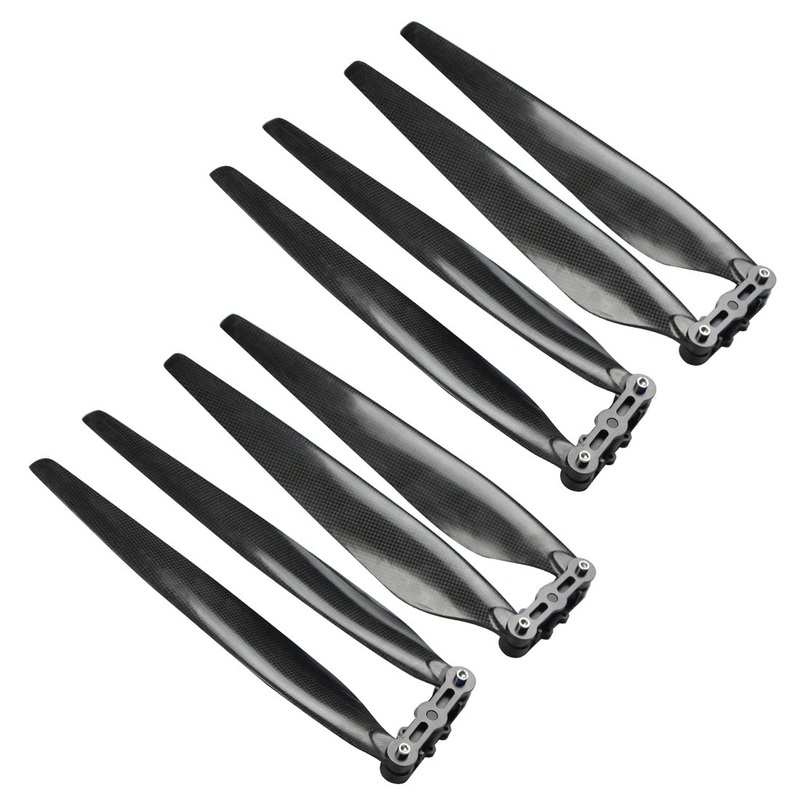 QWinOut HY3090 Carbon Fiber Folding Propeller CW CCW Props with Paddle Clamp Clip for Hobbywing X8 series for RC Multicopter Drone Agricultural plant protection UAV