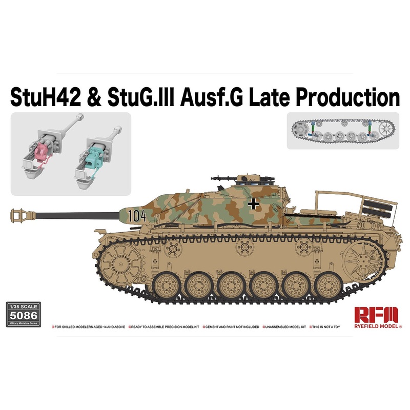Rye Field Model 5086 1/35 StuH42 & StuG.III Ausf.G Late Production