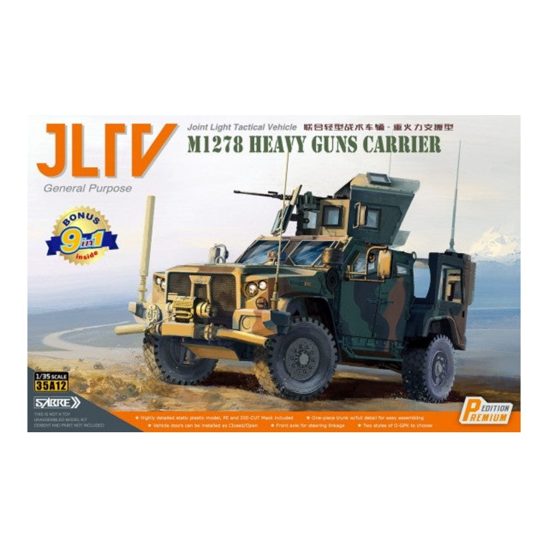 SABRE 35A12P 1/35 LTV M1278 HEAVY GUNS CARRIER " PREMIUM EDITION "