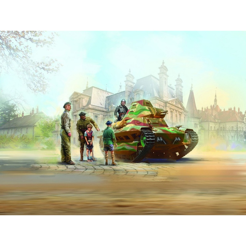 FCM 36 with French Tank Crew 5 Figures