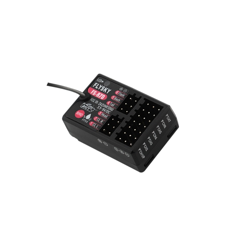 Flysky Receiver FS-R7V FS-R7D 7CH/ FS-R4P 4CH/ FS-SR12 12CH 2.4G Receiver Can Be PPM/IBUS Output for Remote control Car Boat FS-R7V 7CH