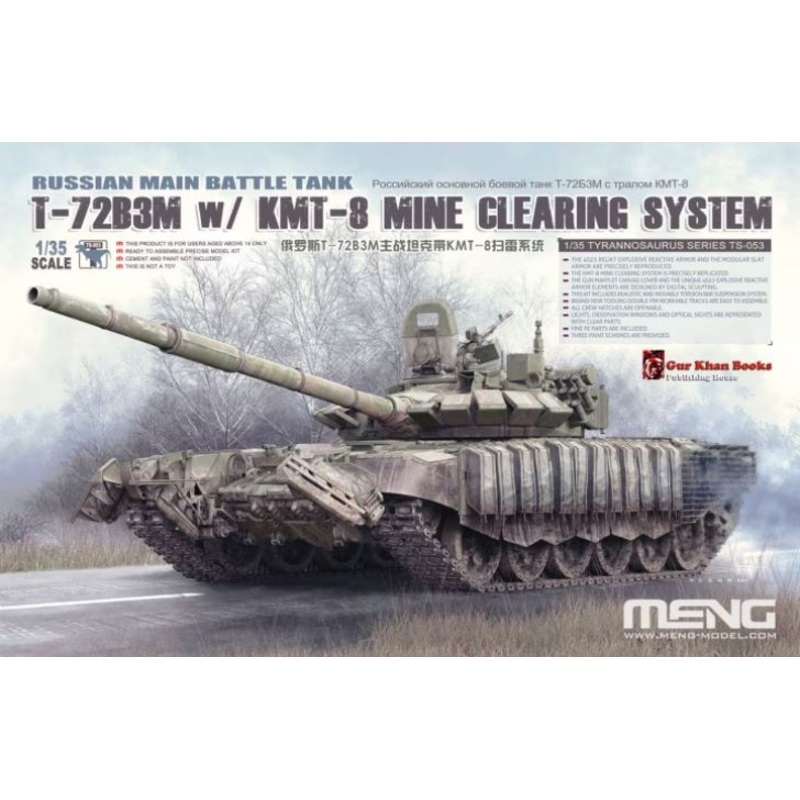 Meng TS053 1/35 Russian Main Battle Tank T-72B3M w/ KMT-8 Mine Clearing System