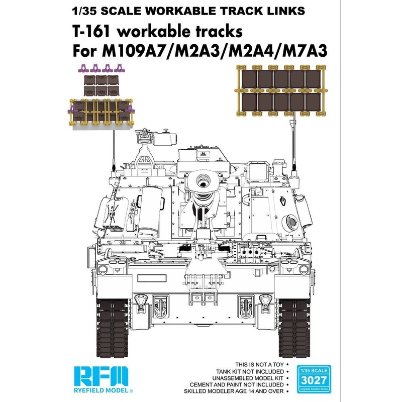 Rye Field Model 3027 1/35 -161 workable tracks for M109A7/M2A3/M2A4/M7A3