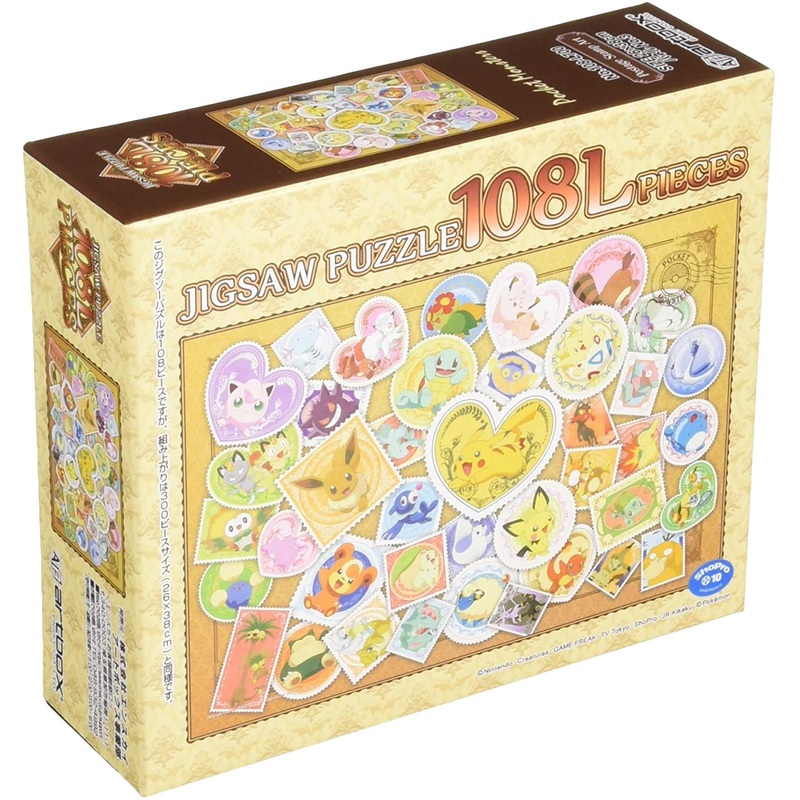 Ensky Puzzle PK108-L01 108LP Puzzle - Postage Stamp Art "Pokemon"
