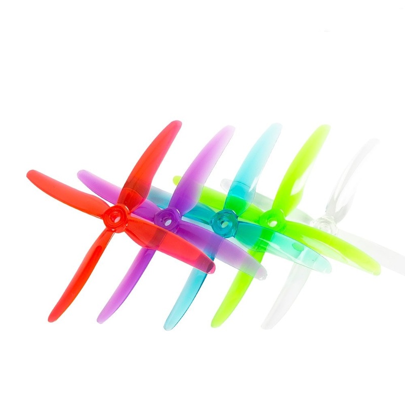 GEMFAN 51455 Hurricane X 4-blade Propeller FPV Prop 5mm Mounting Hole for RC FPV Racing Drone 12Pairs 24PCS 6Pairs Red