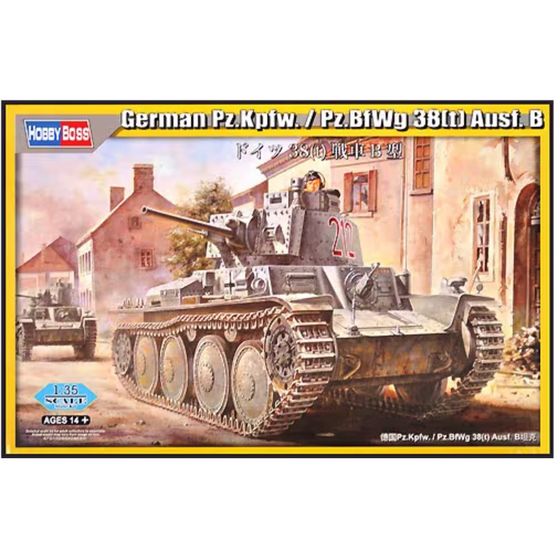 Hobby Boss 80138 1/35 German Pz.Kpfw. / Pz.BfWg 38(t) Ausf. B (no interior)