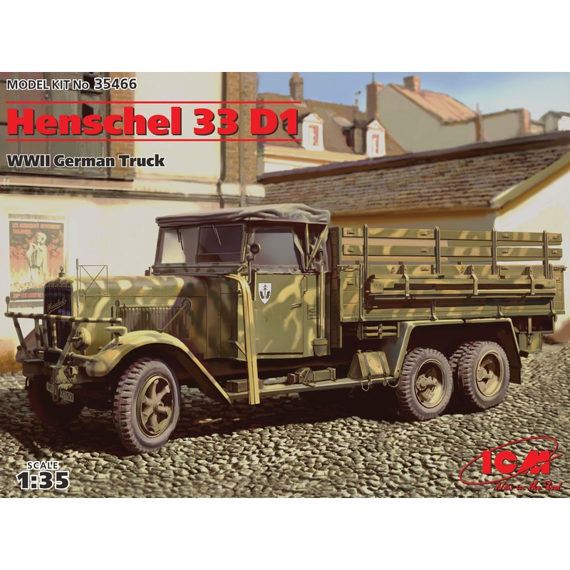 ICM 35466 1/35 Henschel 33 D1, WWII German Army Truck