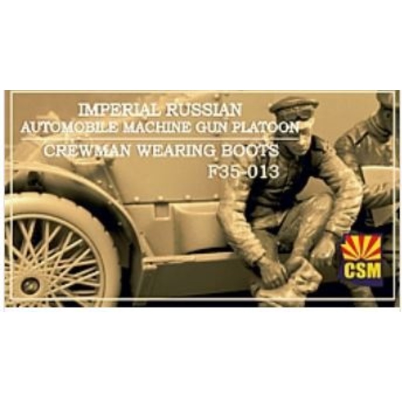 Copper State Models F35013 1/35 Imperial Russian Automobile Machine Gun Platoon Crewman wearing Boots