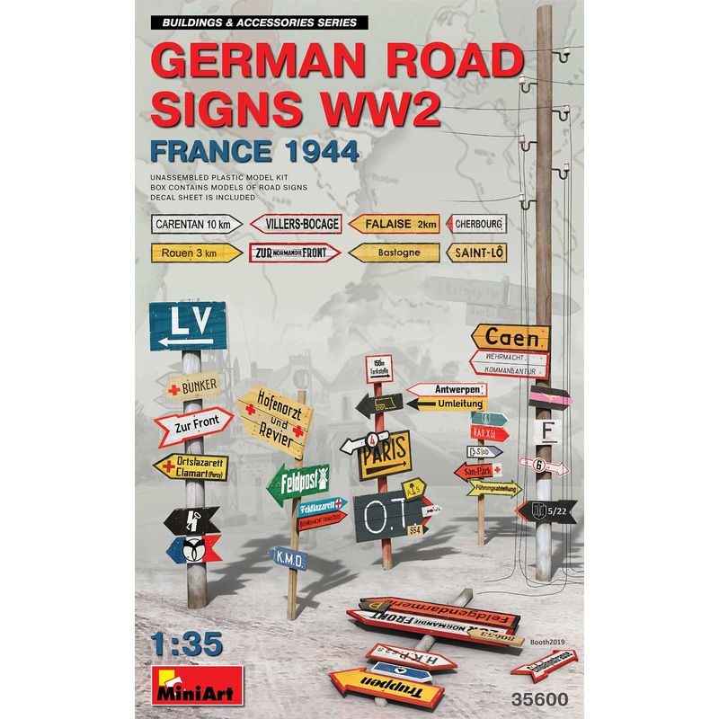 MiniArt 35600 1/35 German Road Signs WWII (France 1944)