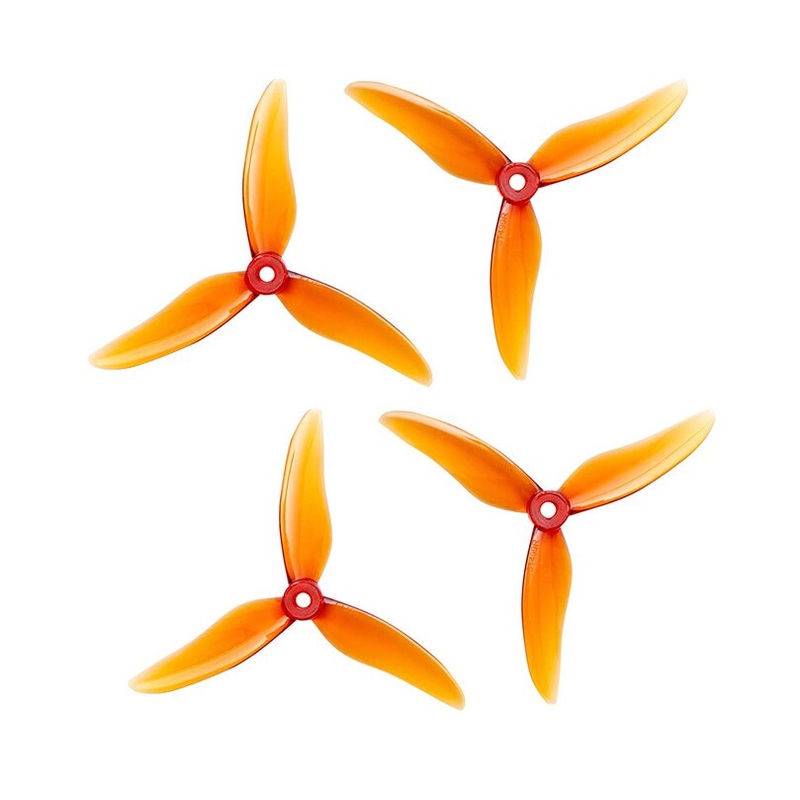 QWinOut 2Pairs Hurricane 51499 3-blade Propeller 5 inch CW CCW Props for 2306 2207 Motor RC FPV Multirotor Drone Spare Parts 2 pairs Auburn