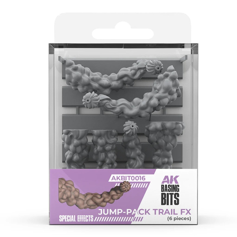 AK BIT0016 AK Jump-Pack Trail FX - Basing Bits (6 Pieces)