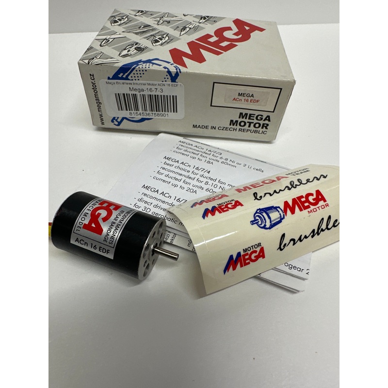 Mega Brushless inrunner Motor ACN 16 EDF 16-7-3