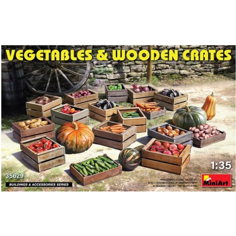 MiniArt 35629 1/35 Vegetables and Wooden Crates