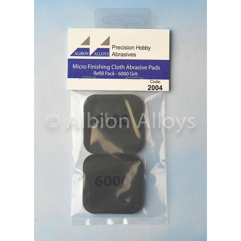 Albion Alloy Micro Finishing Cloth - Abrasive Pads - 6000 Grit (Pack of 2) 2004